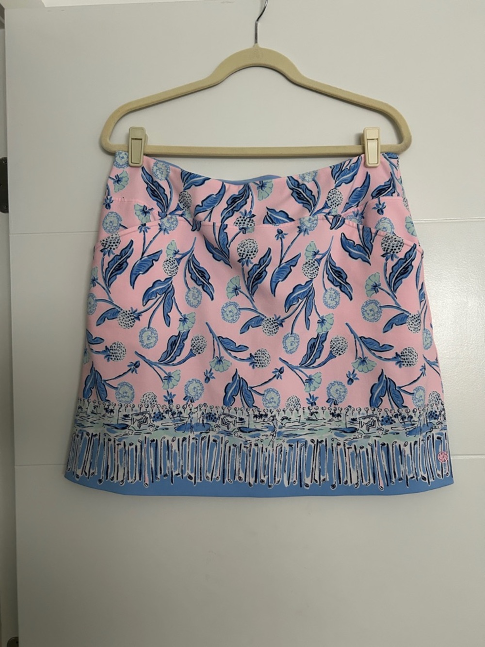 Lilly Pulitzer Floral Pink & Blue golf skirt. Size 12